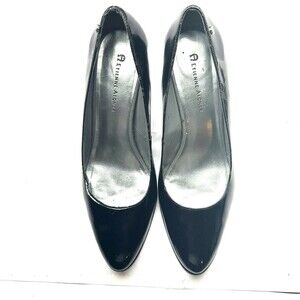 Aetienne Aigner Classic Black Patent Leather Pumps Sz 8